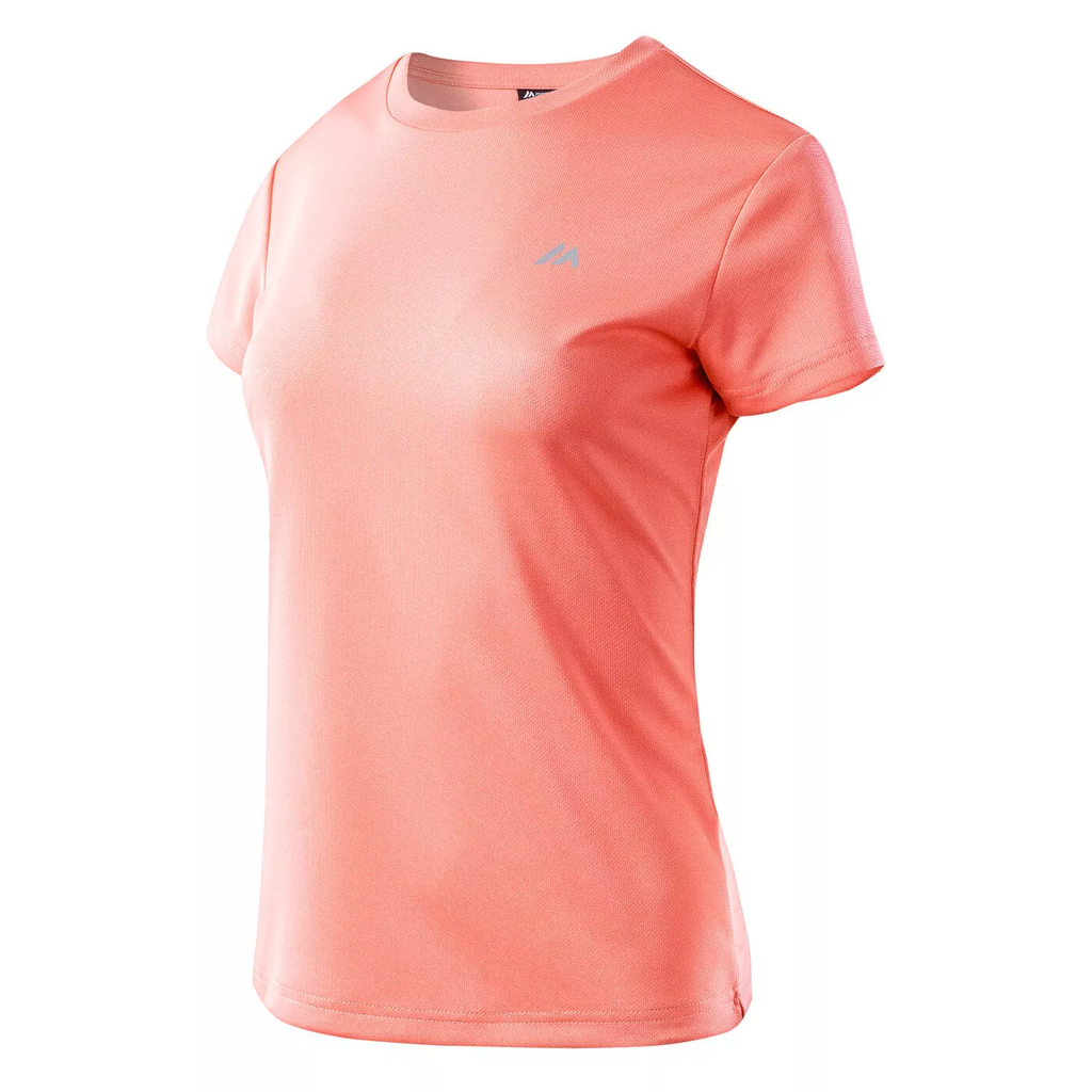 Жіноча спортивна футболка MARTES ESSENTIALS LADY DIJON-PEACH PINK/REFLECT Рожевий