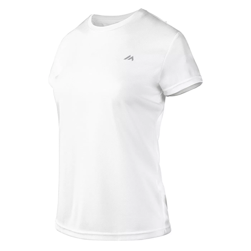 Жіноча спортивна футболка MARTES ESSENTIALS LADY DIJON-WHITE/REFLECTIVE Білий