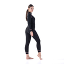 Жіночий комплект термобілизни MARTES ESSENTIALS LADY SIRION SET-BLK/DES FLOWE Чорний, рожевий