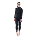 Жіночий комплект термобілизни MARTES ESSENTIALS LADY SIRION SET-BLK/DES FLOWE Чорний, рожевий