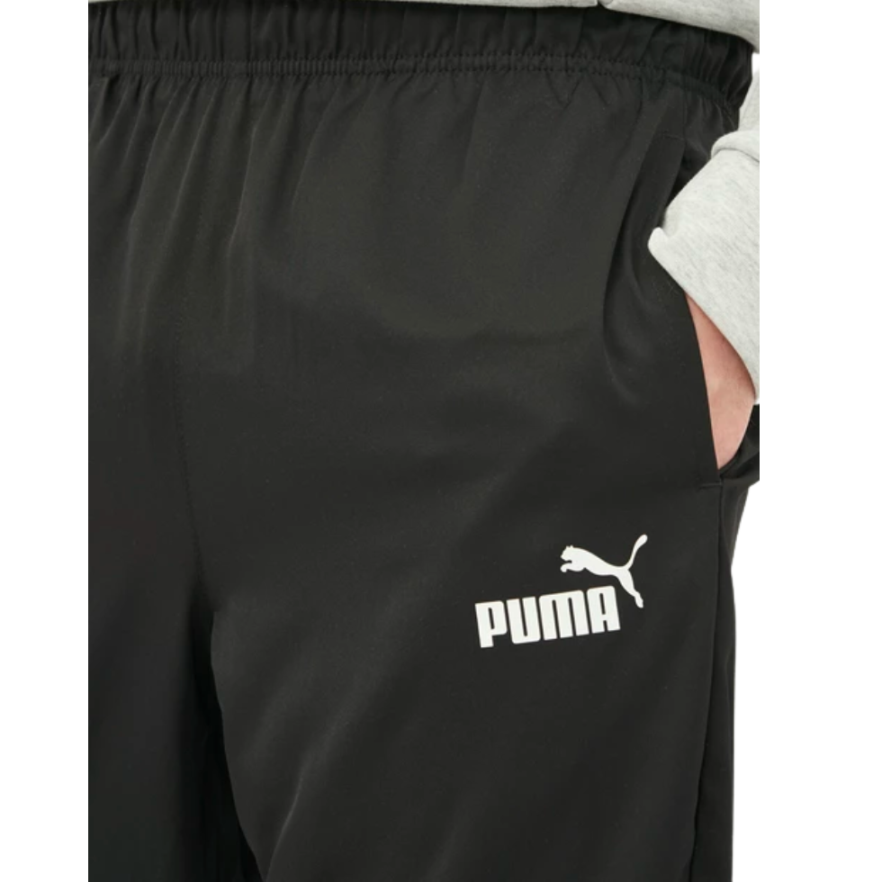 Чоловічі спортивні штани PUMA ACTIVE WOVEN PANTS PUMA BLACK-NO.1 LOGO 58673351 Чорний