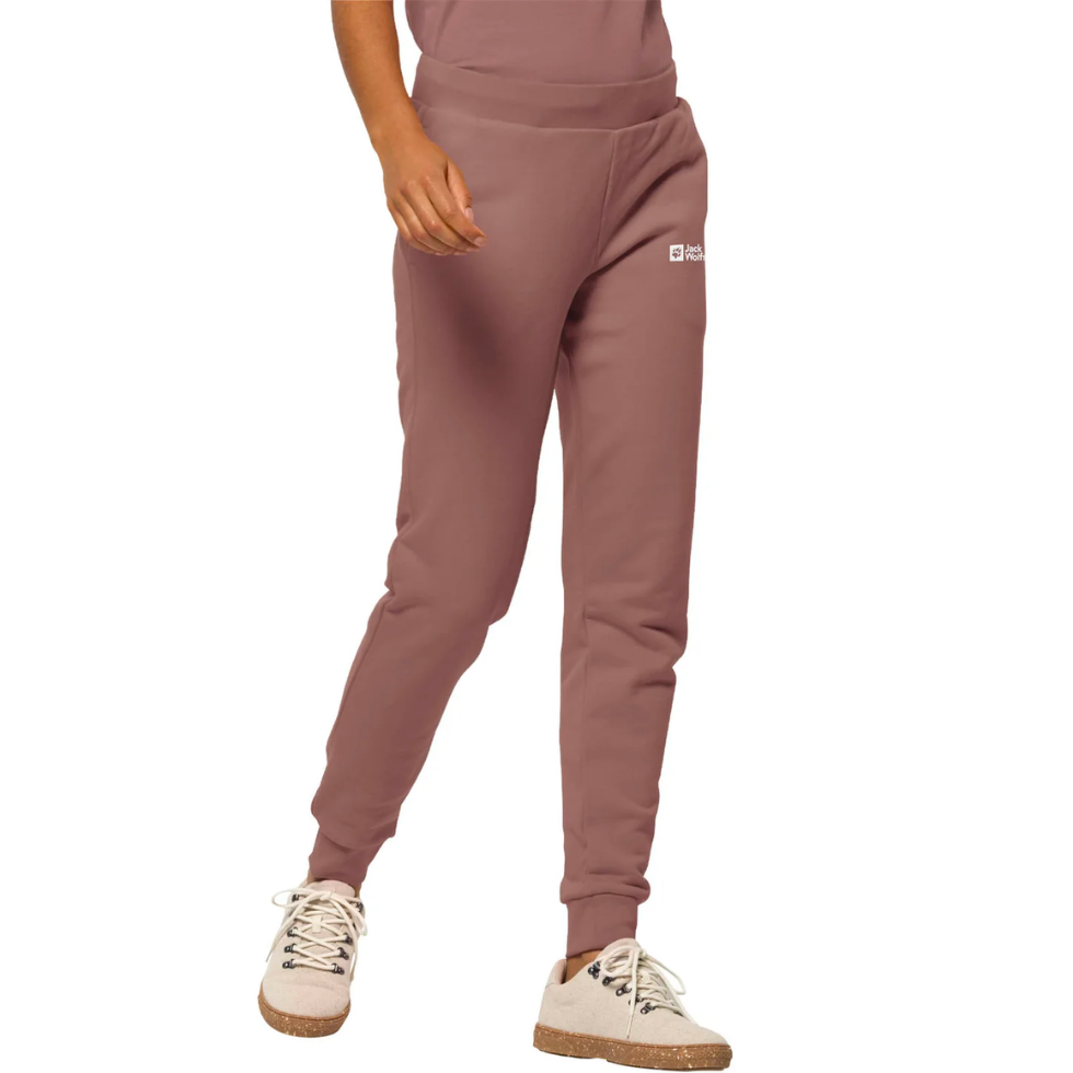 Жіночі спортивні штани Jack Wolfskin ESSENTIAL SWEAT PANTS W 1507092_3068 Сіро-рожевий