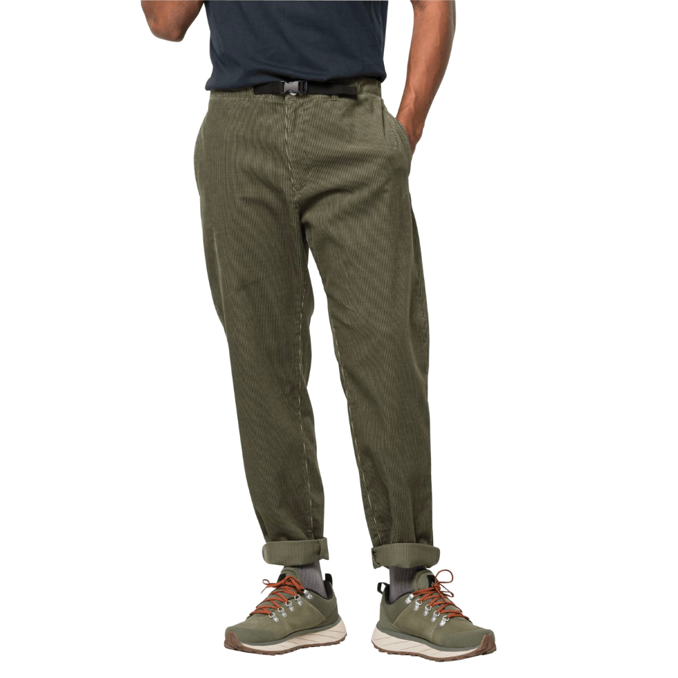 Чоловічі штани Jack Wolfskin NATURE CORDUROY PANTS M 1507561_4550 Сіро-оливковий