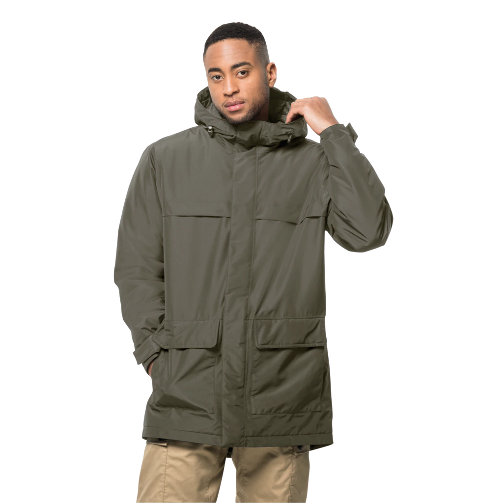 Парка чоловіча Jack Wolfskin WINTERLAGER PARKA M 1115471_4550 Сіро-оливковий