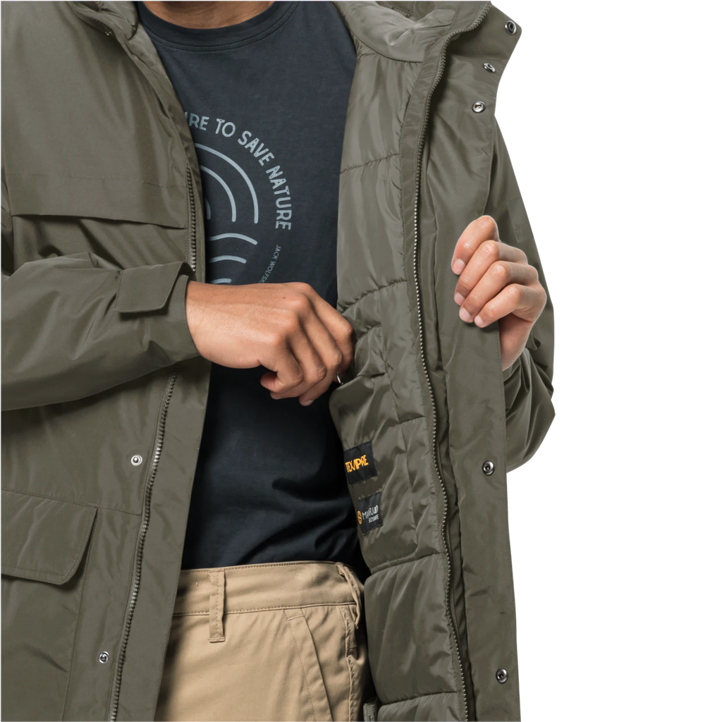 Парка чоловіча Jack Wolfskin WINTERLAGER PARKA M 1115471_4550 Сіро-оливковий