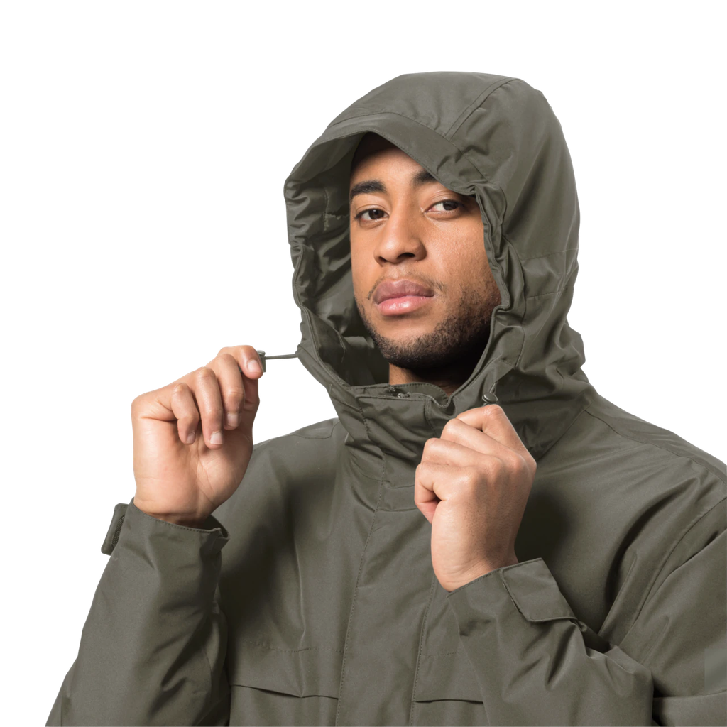 Парка чоловіча Jack Wolfskin WINTERLAGER PARKA M 1115471_4550 Сіро-оливковий