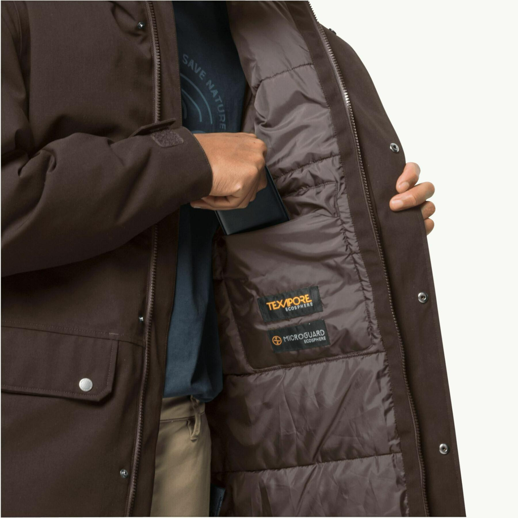 Парка чоловіча Jack Wolfskin BERGHANG PARKA M 1115481_5138 Темно-коричневий