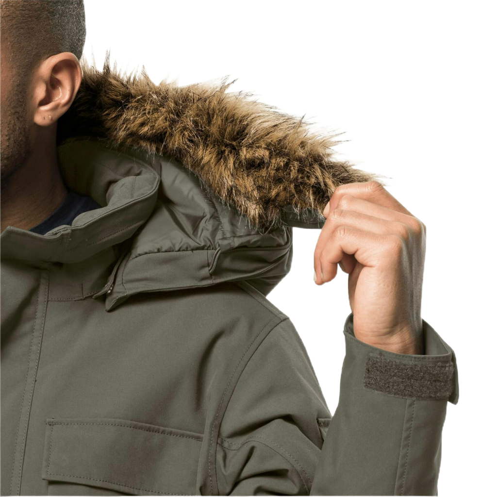 Парка чоловіча Jack Wolfskin GLACIER CANYON PARKA 1107674_4550 Сіро-оливковий
