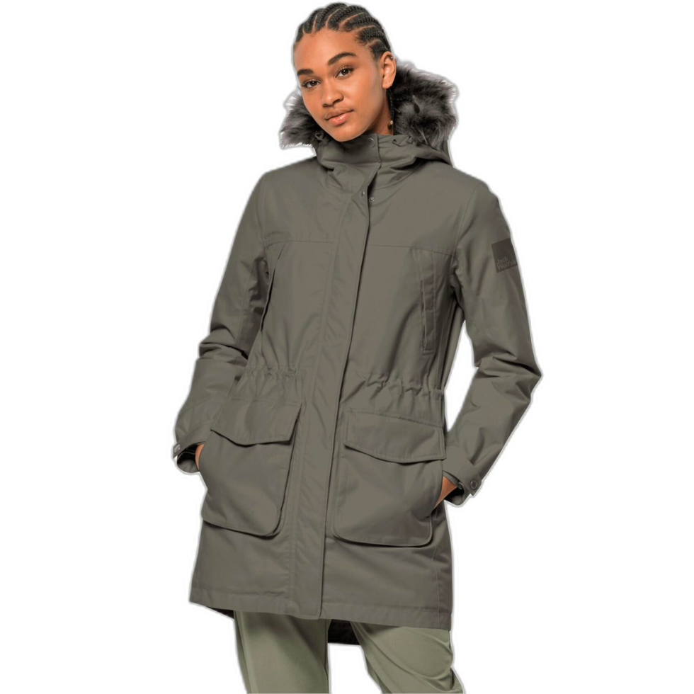 Парка жіноча Jack Wolfskin WINTERFROST INS PARKA W 1115431_4550 Сіро-оливковий
