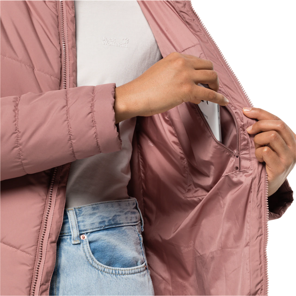 Напівпальто жіноче Jack Wolfskin NORTH YORK COAT W 1205501_3068 Сіро-рожевий