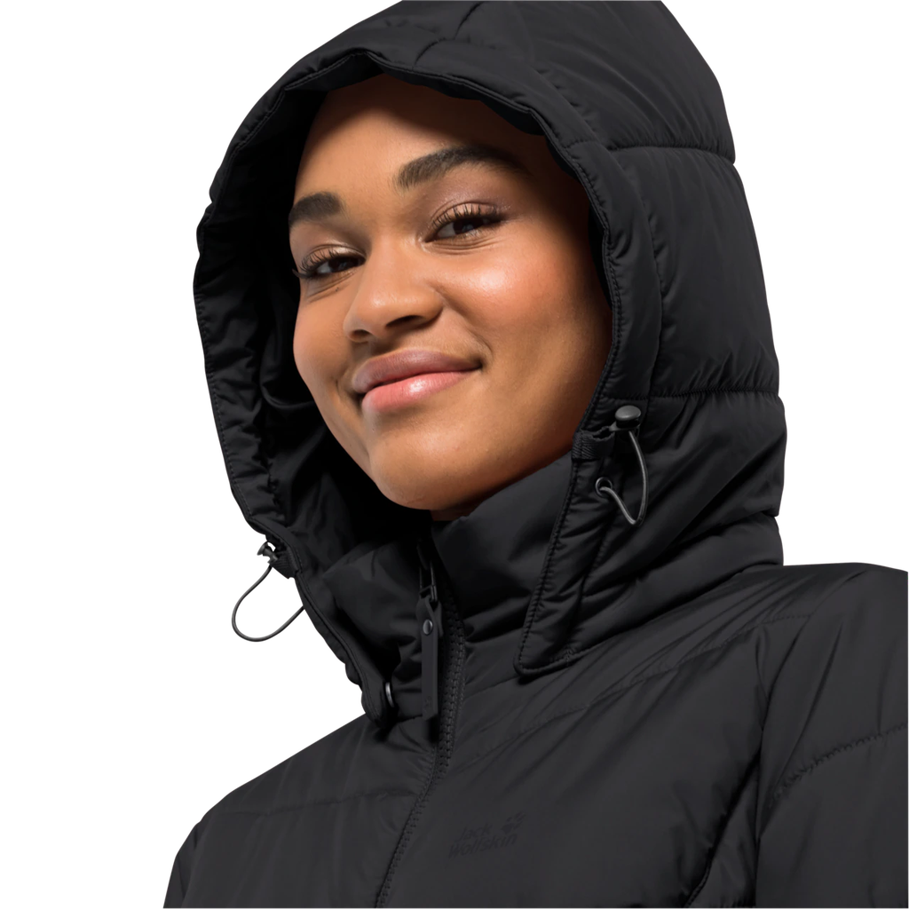 Напівпальто жіноче Jack Wolfskin NORTH YORK COAT W 1205501_6000 Чорний