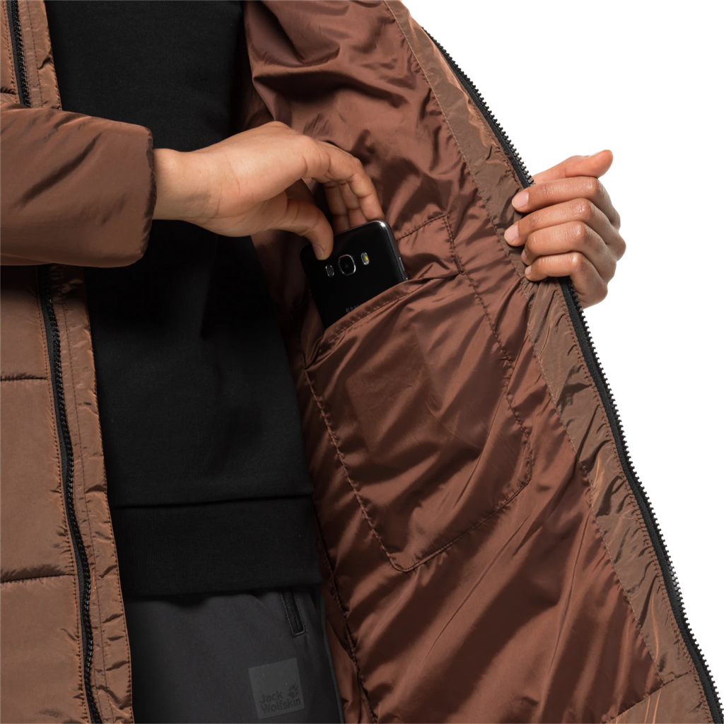 Напівпальто жіноче Jack Wolfskin EISBACH COAT W 1206981_5141 Коричневий