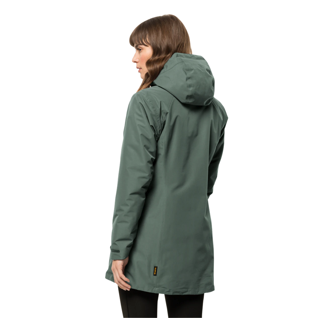 Напівпальто жіноче Jack Wolfskin HEIDELSTEIN INS JKT W 1115681_4311 Сіро-зелений