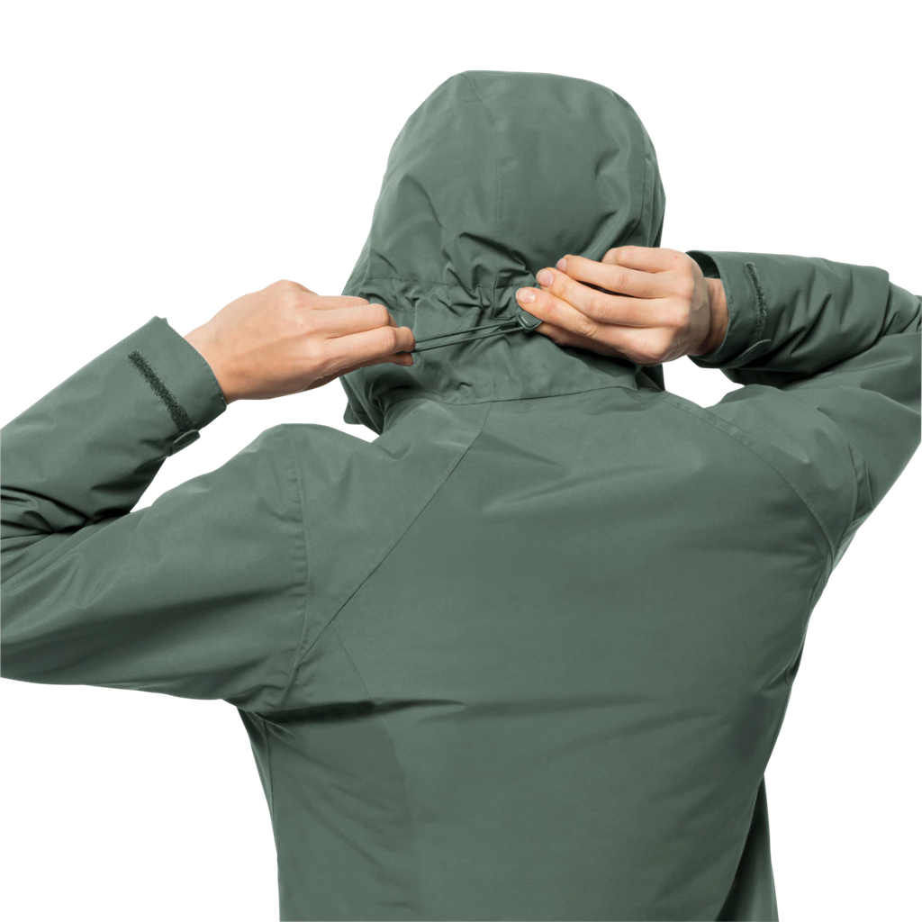 Напівпальто жіноче Jack Wolfskin HEIDELSTEIN INS JKT W 1115681_4311 Сіро-зелений
