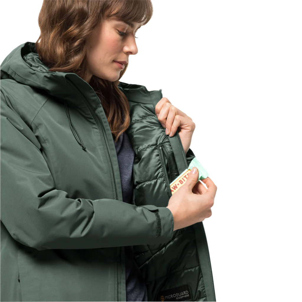 Напівпальто жіноче Jack Wolfskin HEIDELSTEIN INS JKT W 1115681_4311 Сіро-зелений