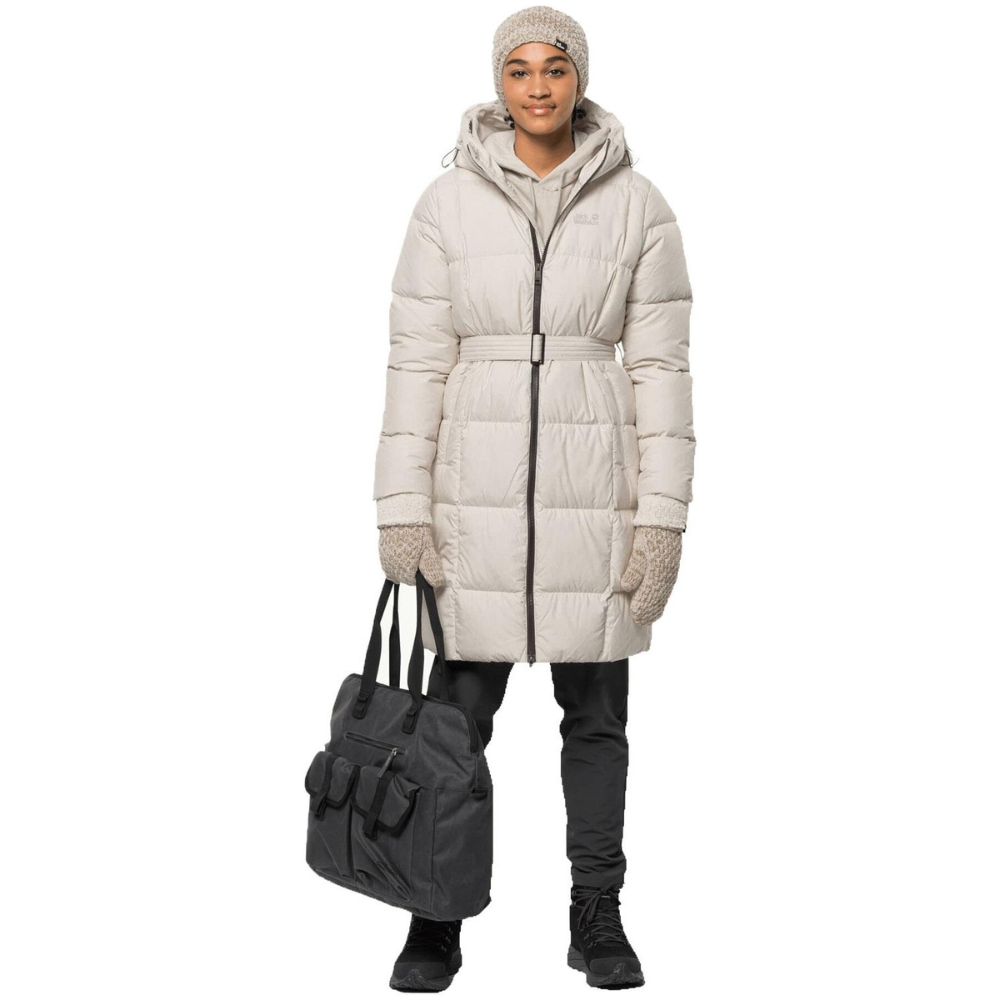 Напівпальто жіноче пухове Jack Wolfskin FROZEN LAKE COAT W 1206131_5062 Світло-сірий