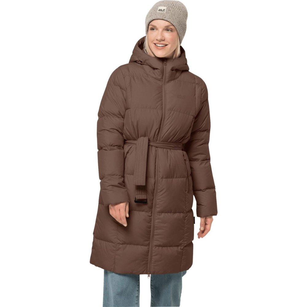Напівпальто жіноче пухове Jack Wolfskin FROZEN LAKE COAT W 1206131_5141 Коричневий