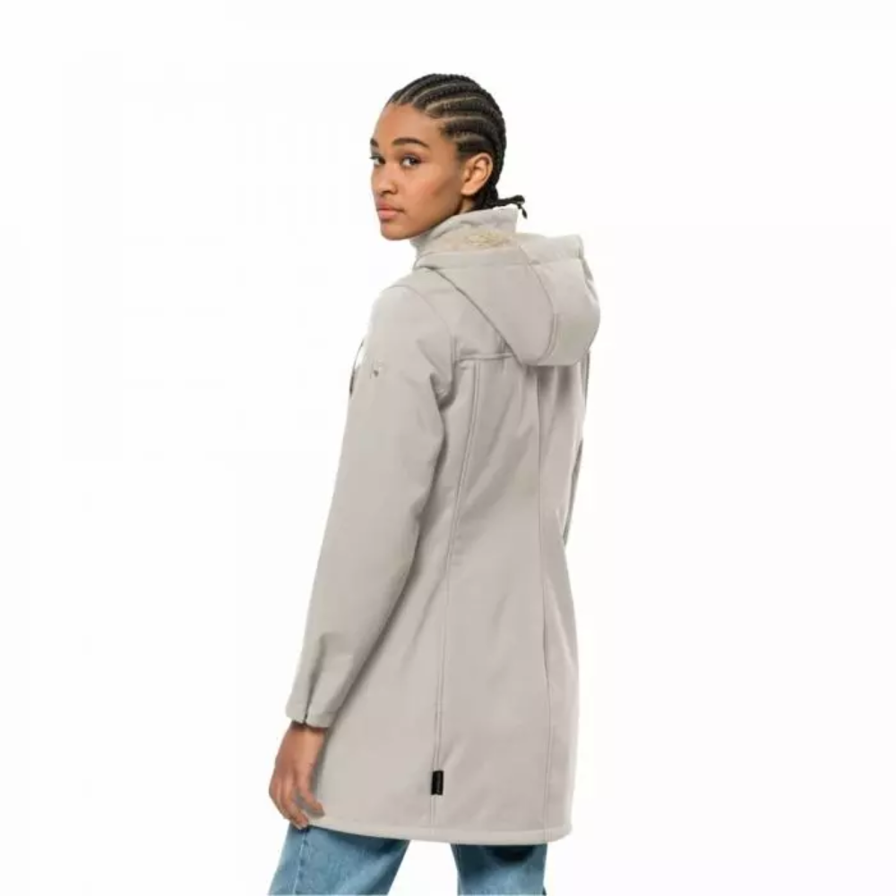 Напівпальто жіноче Jack Wolfskin WINDY VALLEY COAT W 1306711_5062 Світло-сірий