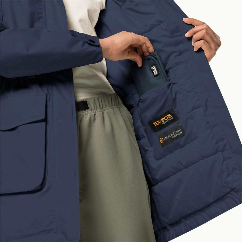 Парка жіноча Jack Wolfskin WINTERFROST INS PARKA W 1115431_1010 Темно-синій