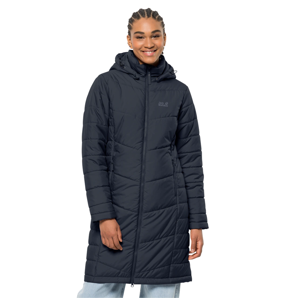 Напівпальто жіноче Jack Wolfskin NORTH YORK COAT W 1205501_1010 Темно-синій