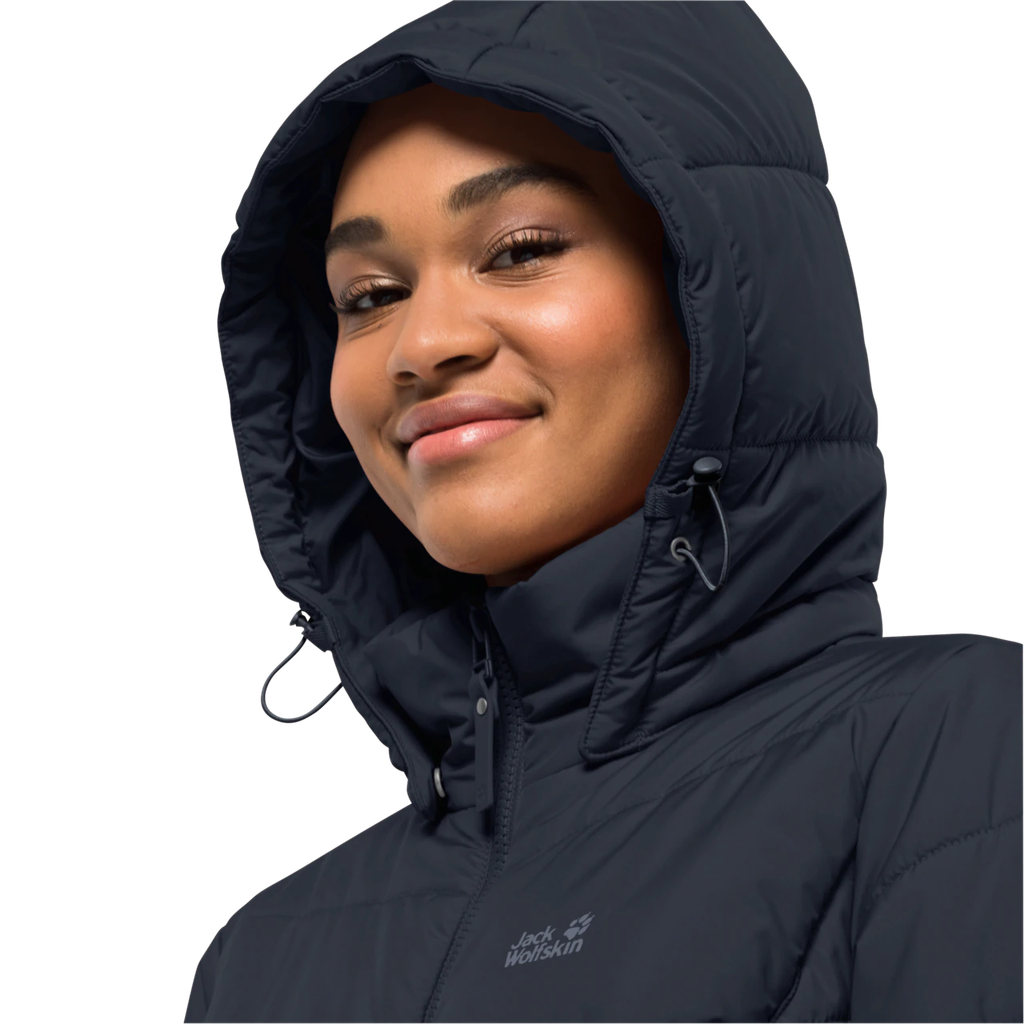 Напівпальто жіноче Jack Wolfskin NORTH YORK COAT W 1205501_1010 Темно-синій