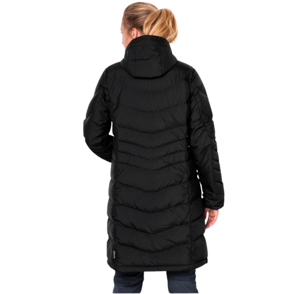 Напівпальто жіноче пухове Jack Wolfskin SELENIUM COAT 1202081_6000 Чорний