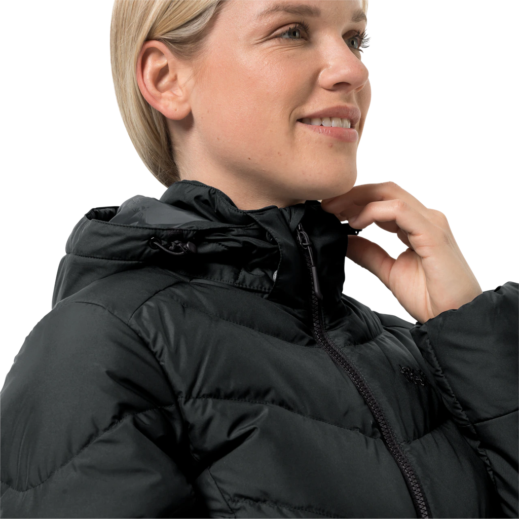 Напівпальто жіноче пухове Jack Wolfskin SELENIUM COAT 1202081_6000 Чорний