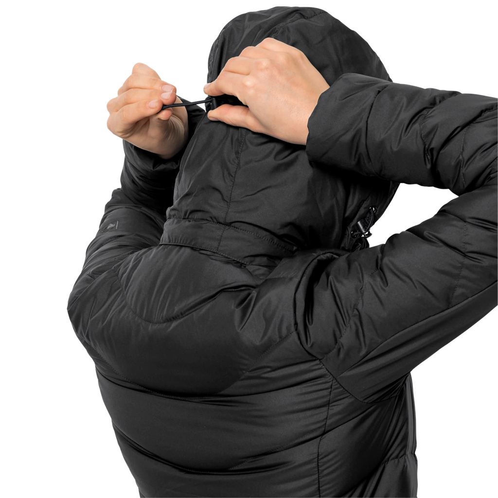 Напівпальто жіноче пухове Jack Wolfskin SELENIUM COAT 1202081_6000 Чорний