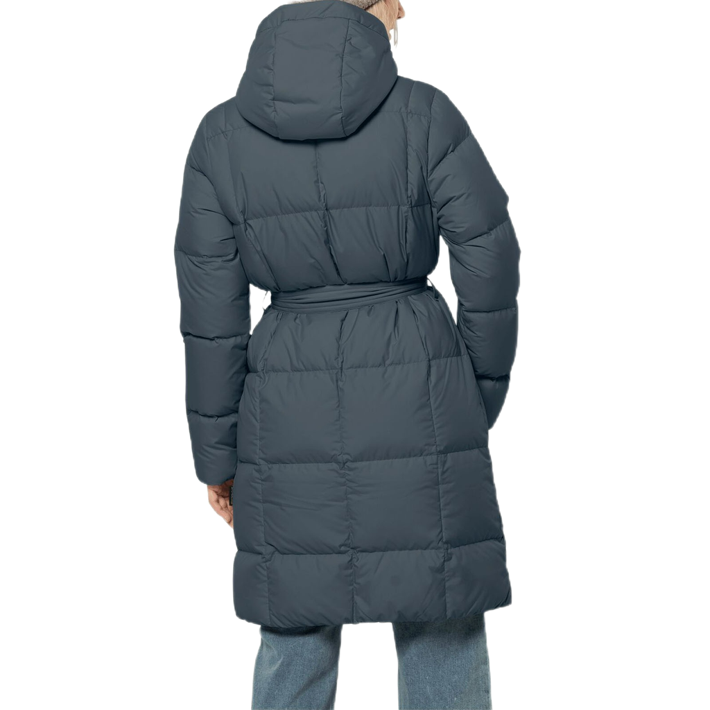 Напівпальто жіноче пухове Jack Wolfskin FROZEN LAKE COAT W 1206131_1268 Сіро-синій
