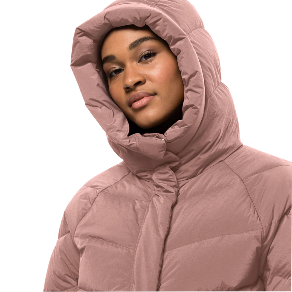 Напівпальто жіноче пухове Jack Wolfskin MARIENPLATZ COAT W 1206971_3068 Сіро-рожевий