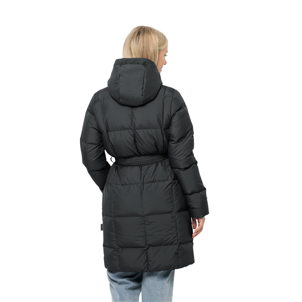 Напівпальто жіноче пухове Jack Wolfskin FROZEN LAKE COAT W 1206131_6000 Чорний