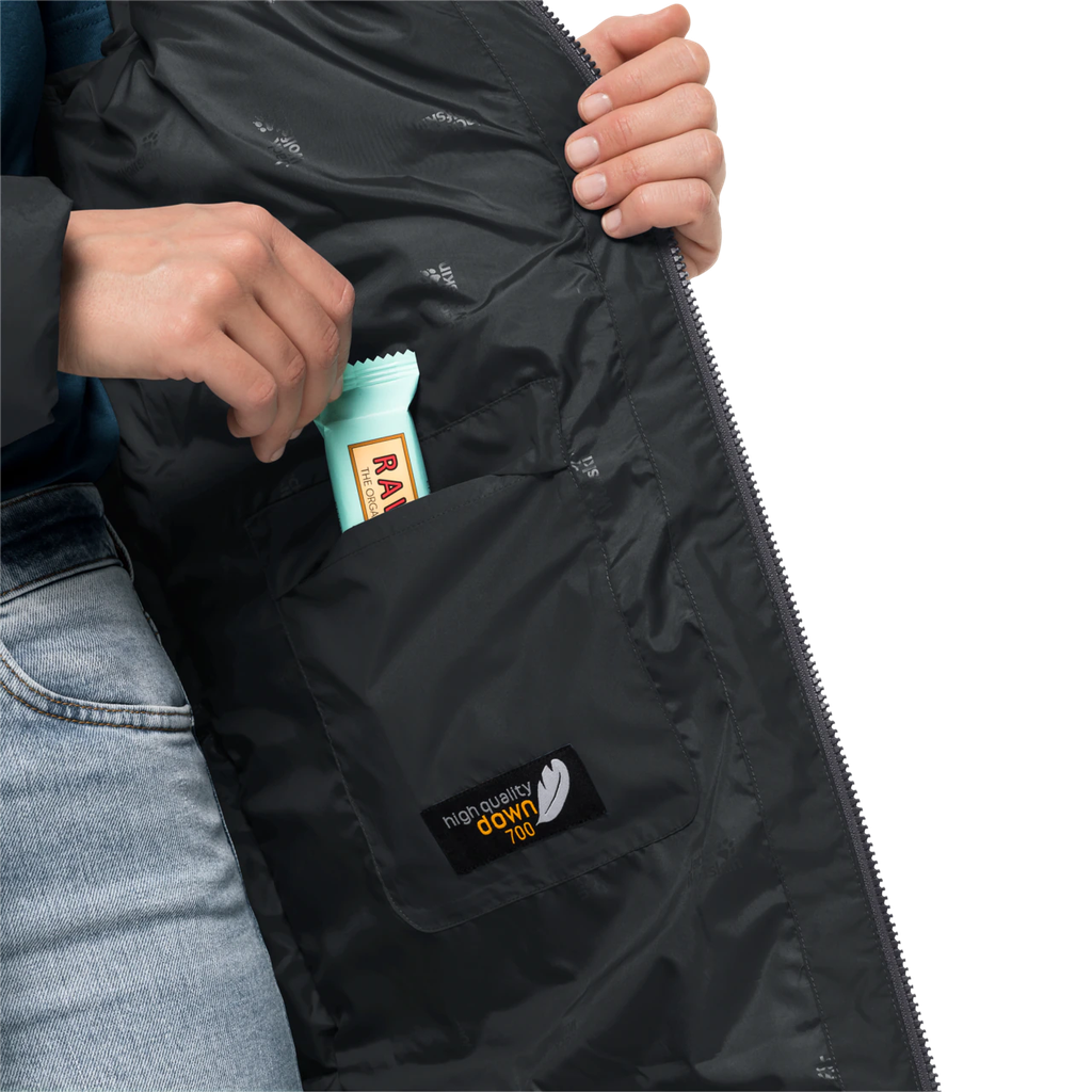 Напівпальто жіноче пухове Jack Wolfskin FROZEN LAKE COAT W 1206131_6000 Чорний