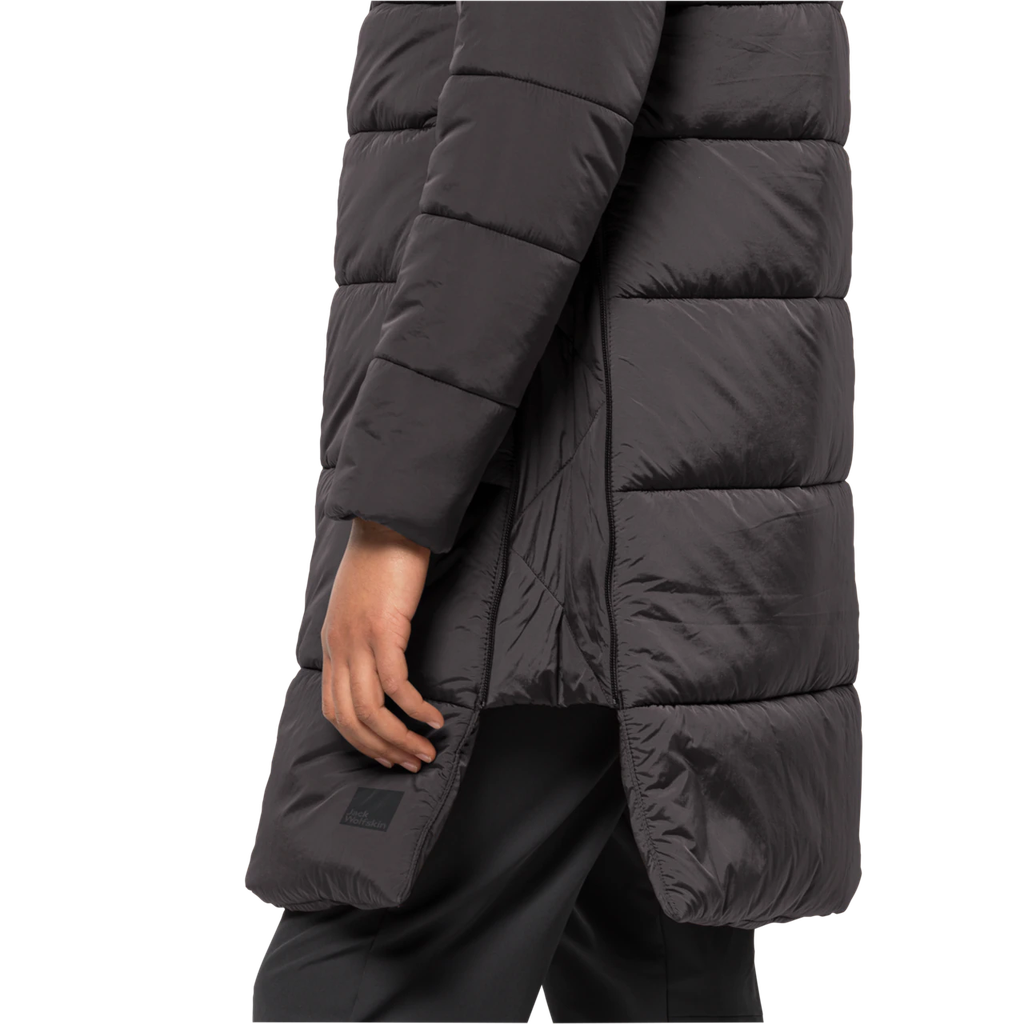 Напівпальто жіноче Jack Wolfskin EISBACH COAT W 1206981_6350 Темно-сірий