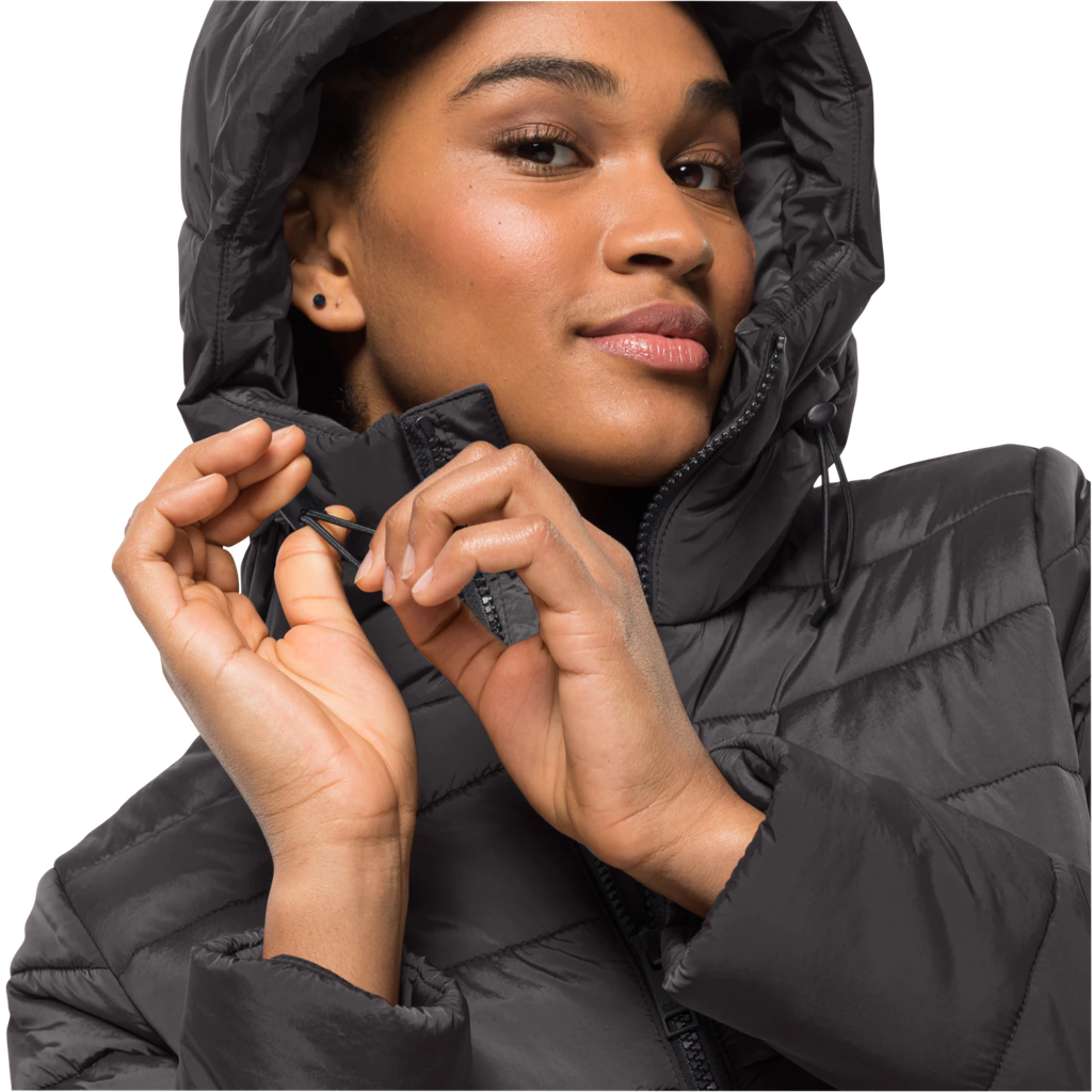 Напівпальто жіноче Jack Wolfskin EISBACH COAT W 1206981_6350 Темно-сірий