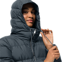 Напівпальто жіноче пухове Jack Wolfskin FROZEN PALACE COAT W 1204132_1268 Сіро-синій