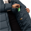 Напівпальто жіноче пухове Jack Wolfskin FROZEN PALACE COAT W 1204132_1268 Сіро-синій