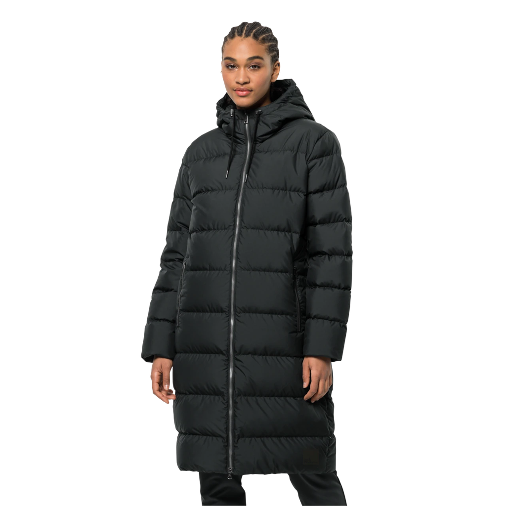 Напівпальто жіноче пухове Jack Wolfskin FROZEN PALACE COAT W 1204132_6000 Чорний