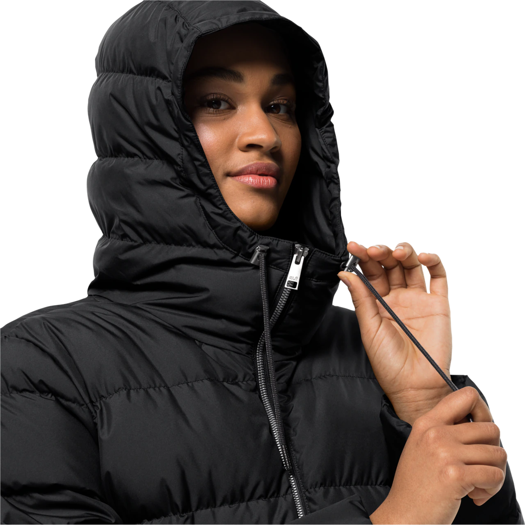Напівпальто жіноче пухове Jack Wolfskin FROZEN PALACE COAT W 1204132_6000 Чорний
