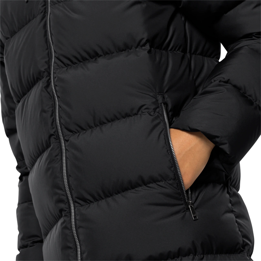 Напівпальто жіноче пухове Jack Wolfskin FROZEN PALACE COAT W 1204132_6000 Чорний
