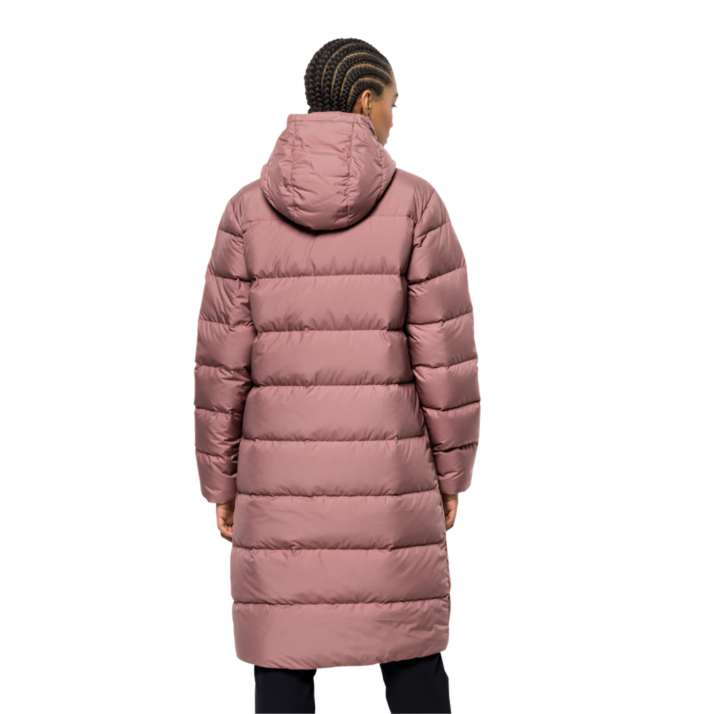 Напівпальто жіноче пухове Jack Wolfskin FROZEN PALACE COAT W 1204132_3068 Сіро-рожевий