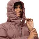 Напівпальто жіноче пухове Jack Wolfskin FROZEN PALACE COAT W 1204132_3068 Сіро-рожевий