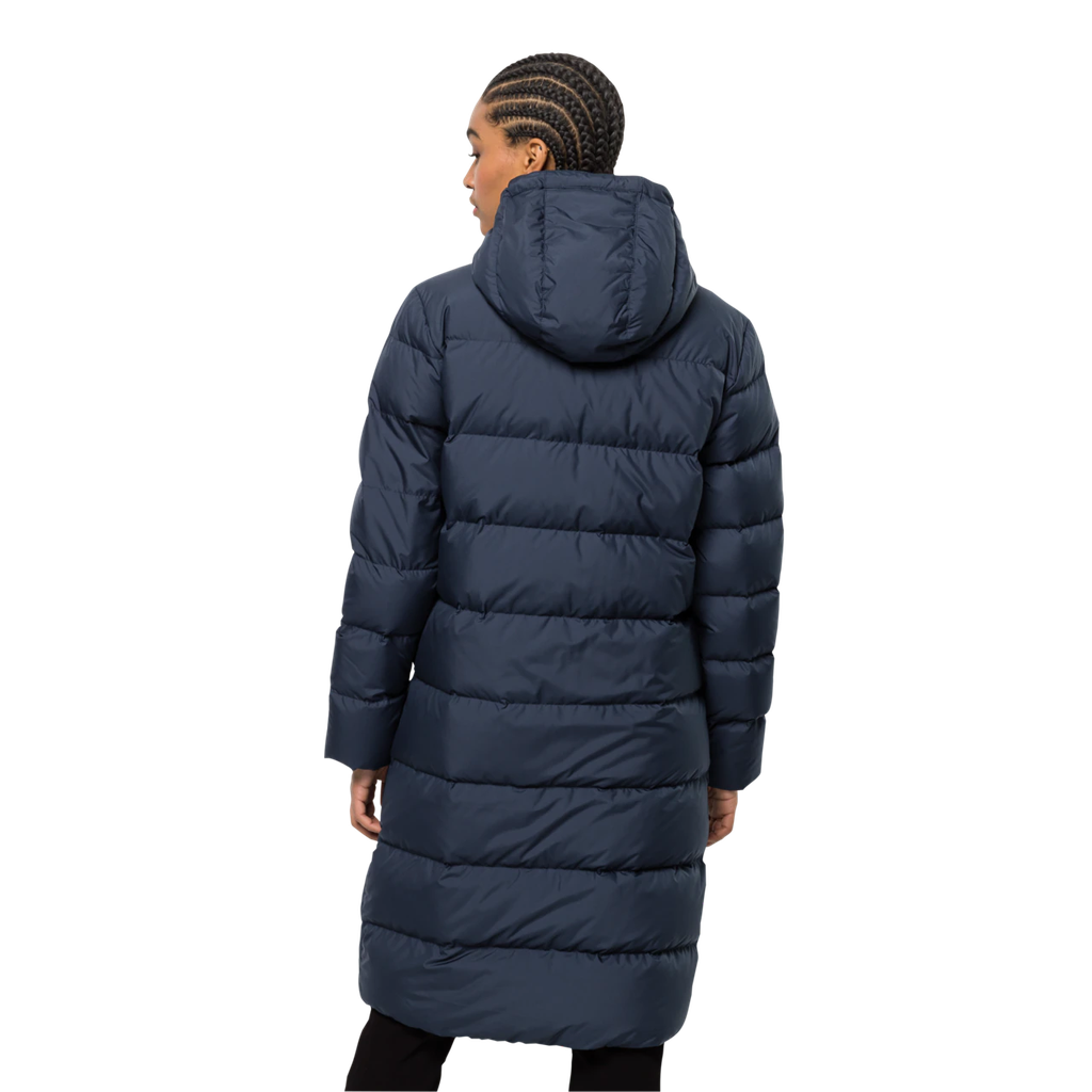 Напівпальто жіноче пухове Jack Wolfskin FROZEN PALACE COAT W 1204132_1010 Темно-синій