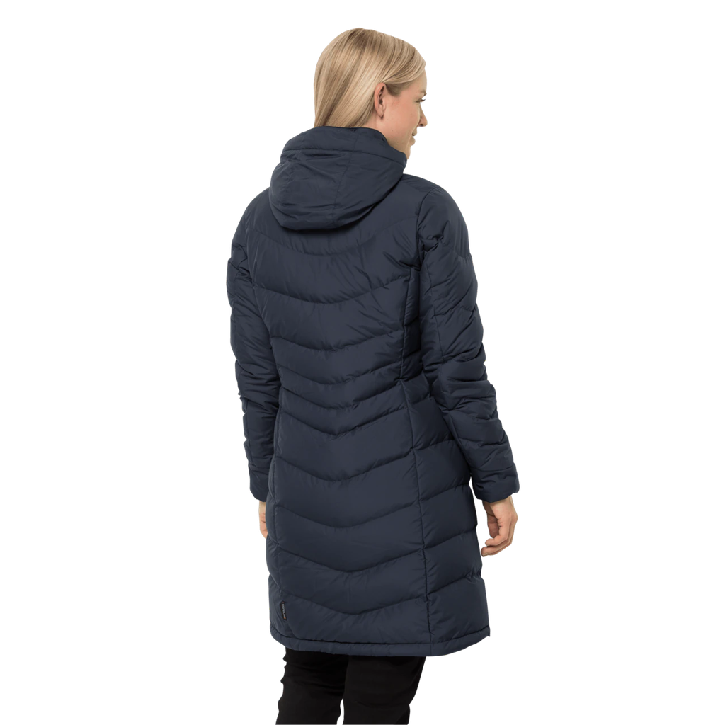 Напівпальто жіноче пухове Jack Wolfskin SELENIUM COAT 1202081_1010 Темно-синій