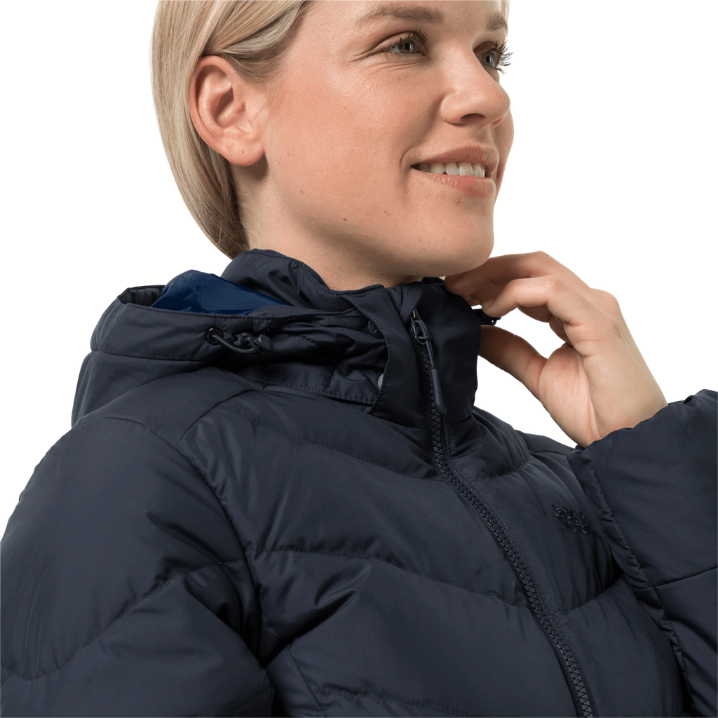 Напівпальто жіноче пухове Jack Wolfskin SELENIUM COAT 1202081_1010 Темно-синій