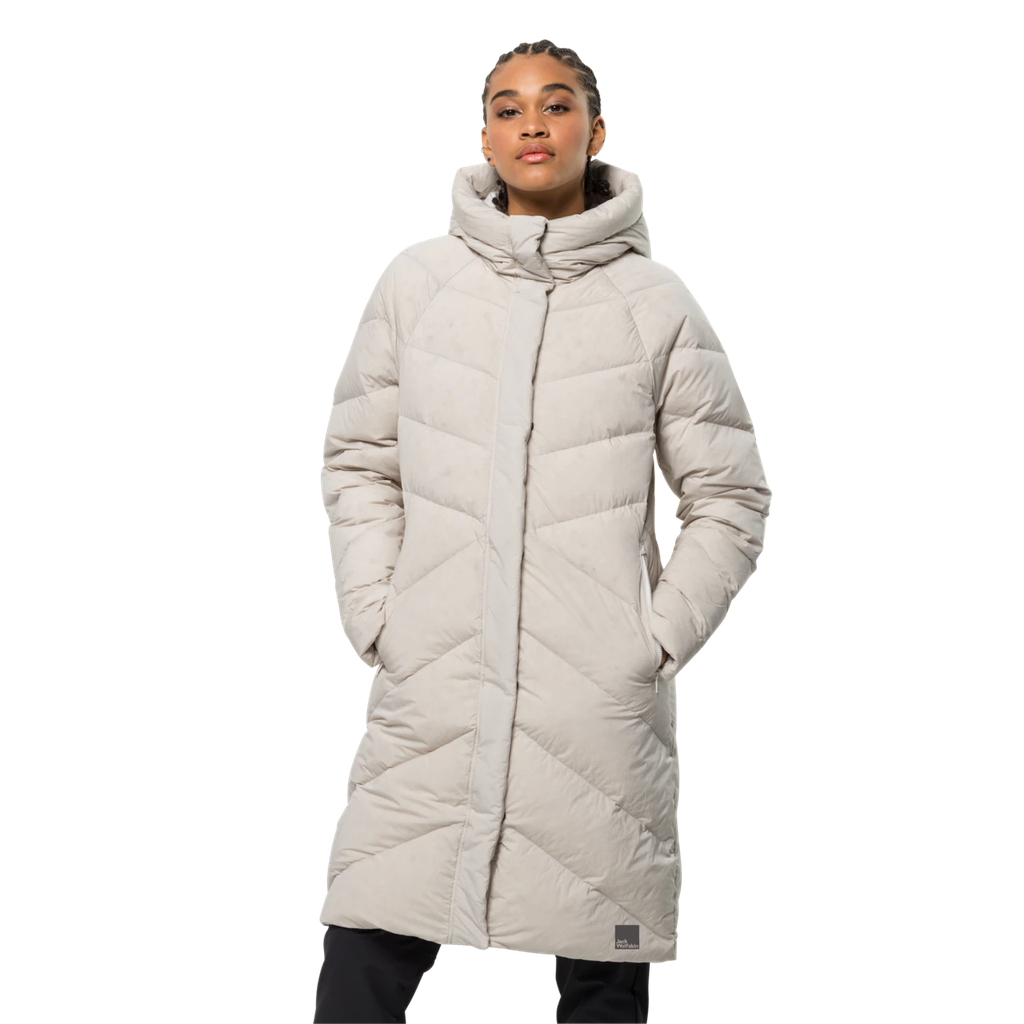 Напівпальто жіноче пухове Jack Wolfskin MARIENPLATZ COAT W 1206971_5062 Світло-сірий