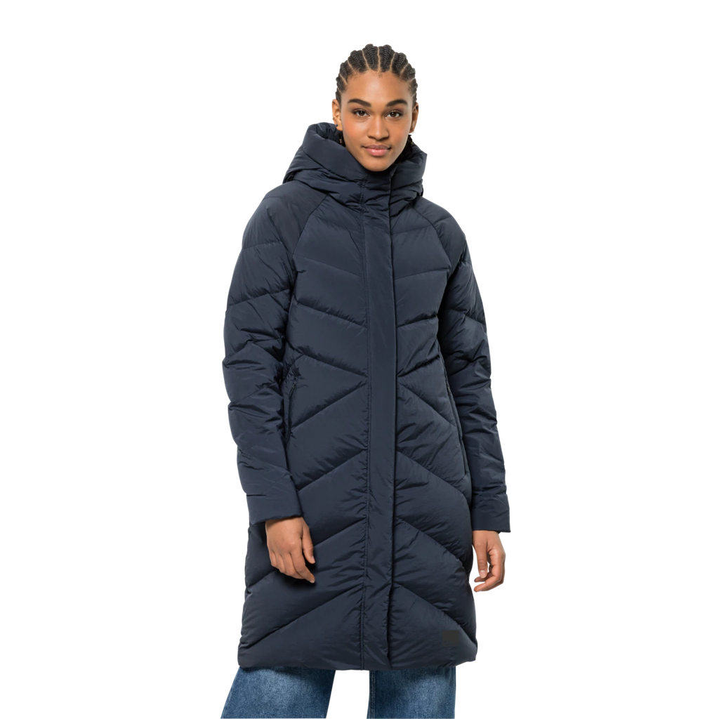 Напівпальто жіноче пухове Jack Wolfskin MARIENPLATZ COAT W 1206971_1010 Темно-синій