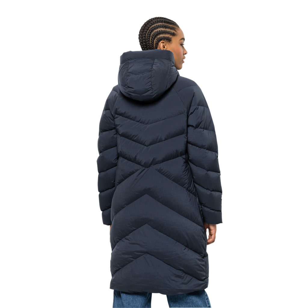 Напівпальто жіноче пухове Jack Wolfskin MARIENPLATZ COAT W 1206971_1010 Темно-синій