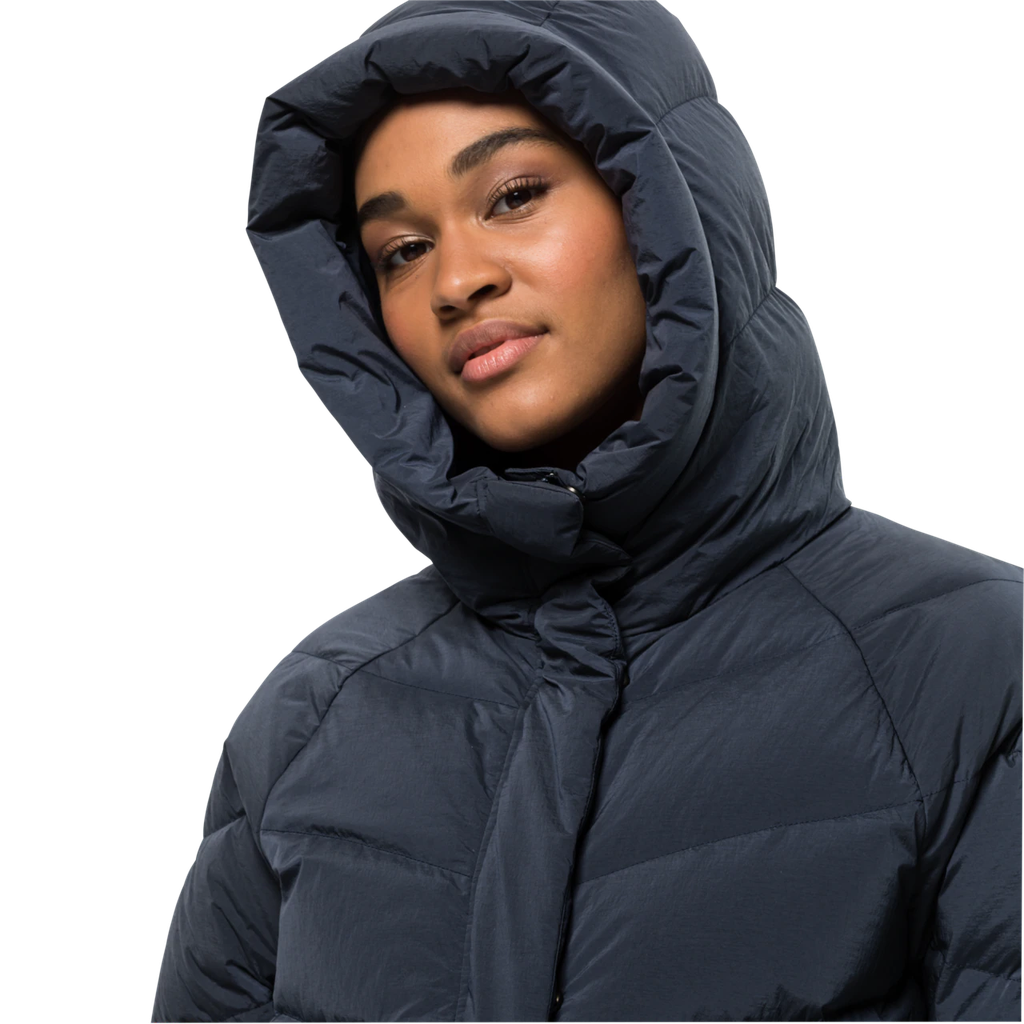 Напівпальто жіноче пухове Jack Wolfskin MARIENPLATZ COAT W 1206971_1010 Темно-синій