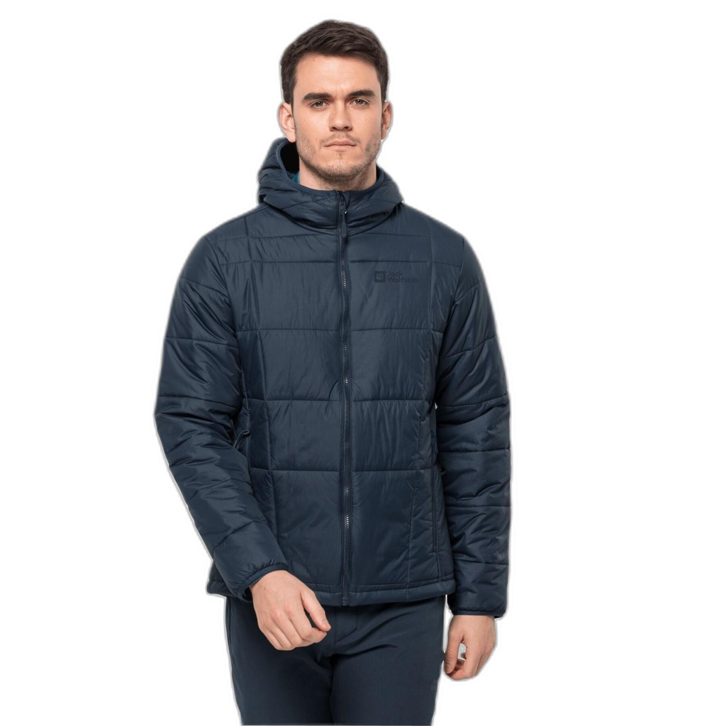 Пуховик чоловічий cинтетичний Jack Wolfskin BERGLAND INS HOODY M 1206881_1010 Темно-синій