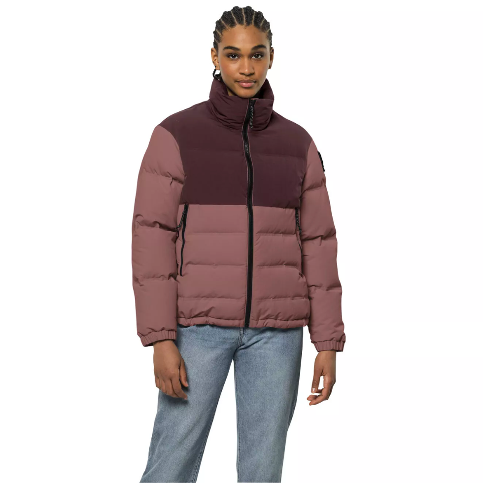 Пуховик жіночий Jack Wolfskin ALEX DOWN JKT W 1206921_3068 Сіро-рожевий